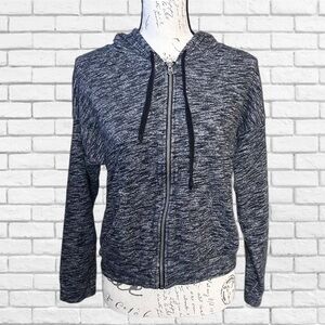 Hollister Gray Long Sleeve Zippered Hoodie
